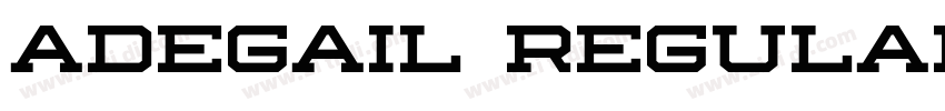 Adegail Regular字体转换